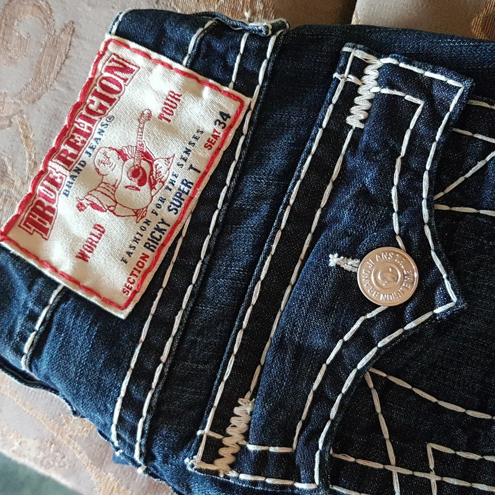 Vintage true religion jeans size 34 BILLY SUPER T blue